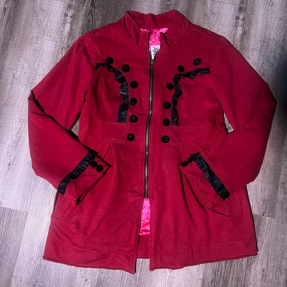 Ivy Jane Red Jacket with Black Accents
